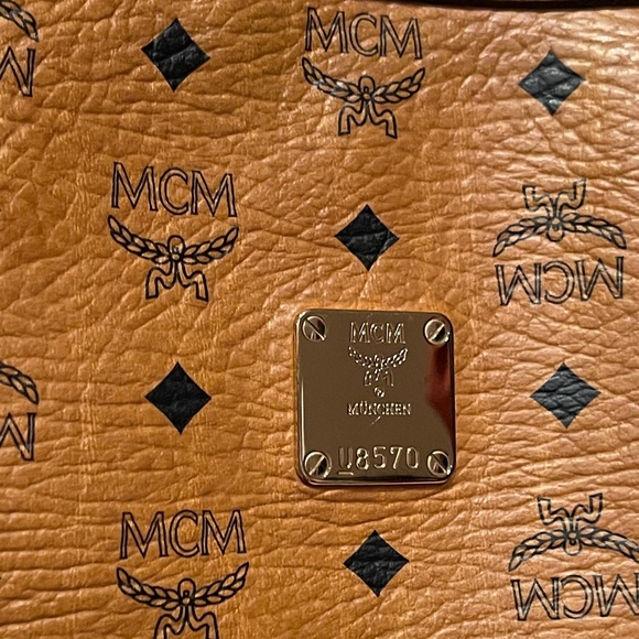 MCM Cognac Visetos Shoulder Bag - Picture 16 of 16
